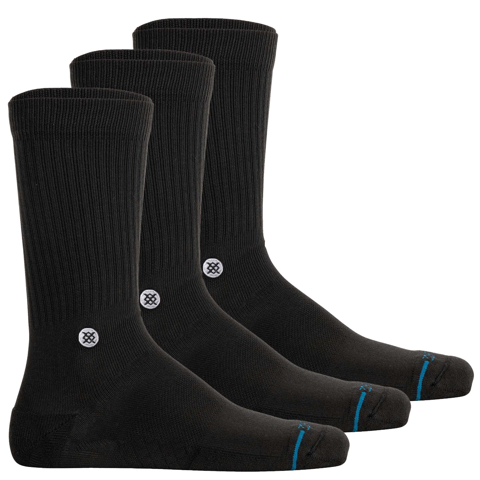 STANCE unisex socks 3-pack - Icon, Logo, Basic, Crew socks