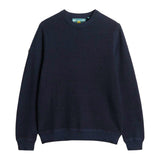 Superdry Herren Strickpullover - Cotton Texture Jumper, Pullover, Rundhals, einfarbig
