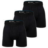 STANCE Herren Boxershorts, 3er Pack - Boxer Brief, Performance Boxershorts, Logobund