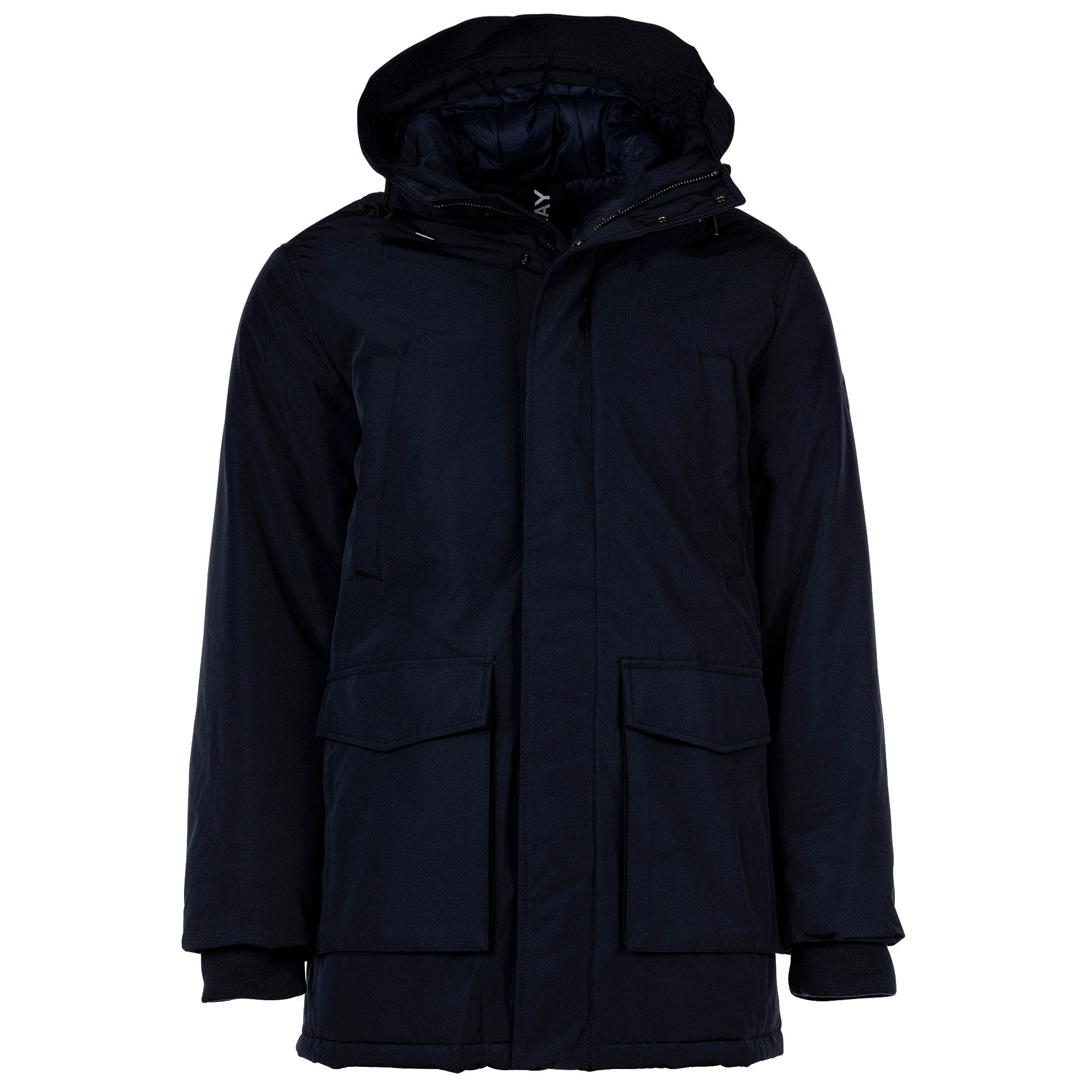 Replay Herren Parka - Jacke, gefüttert, 3-lagig, recycelte Materialien, Kapuze