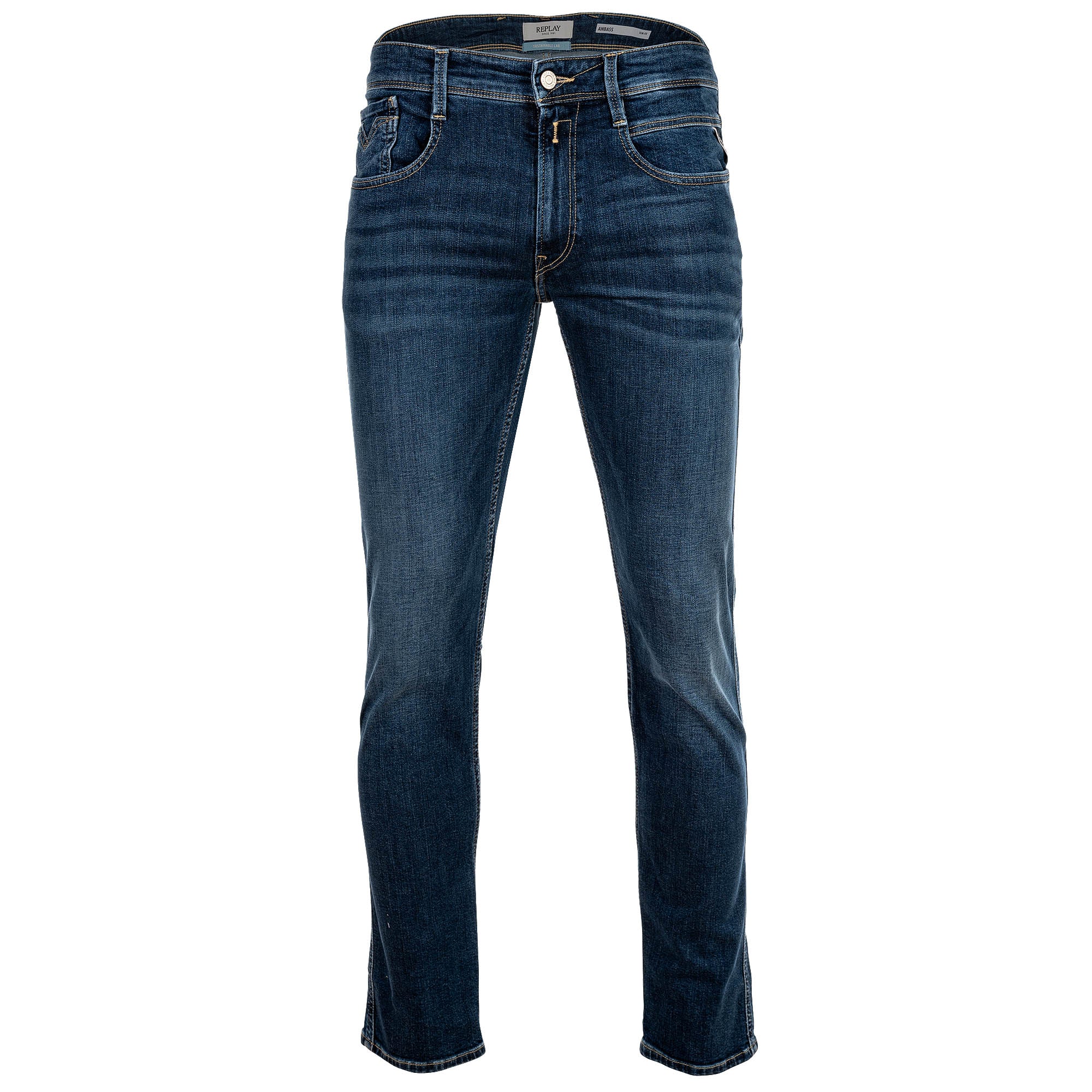 REPLAY Men's Jeans - Hyperflex ANBASS, Stretch Denim, Slim Fit