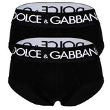 DOLCE & GABBANA men's briefs, 2-pack - Brando briefs, stretch cotton