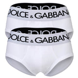 DOLCE & GABBANA men's briefs, 2-pack - Brando briefs, stretch cotton