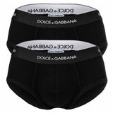 DOLCE & GABBANA men's briefs, 2-pack - ‘Brando’ briefs, logo waistband, cotton