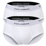 DOLCE & GABBANA men's briefs, 2-pack - ‘Brando’ briefs, logo waistband, cotton