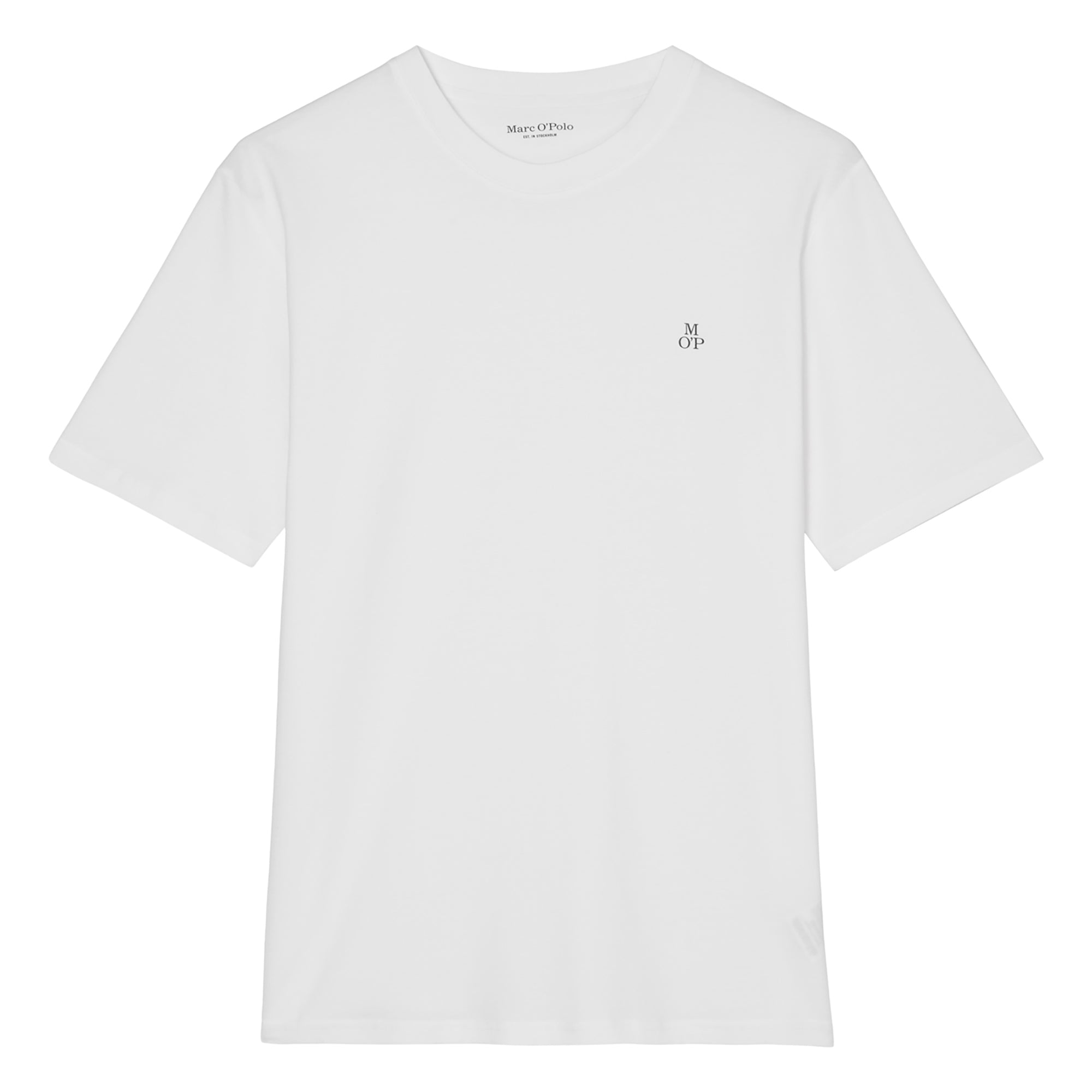 Marc O'Polo Men's T-shirt - Small logo, regular fit, cotton, logo print, plain