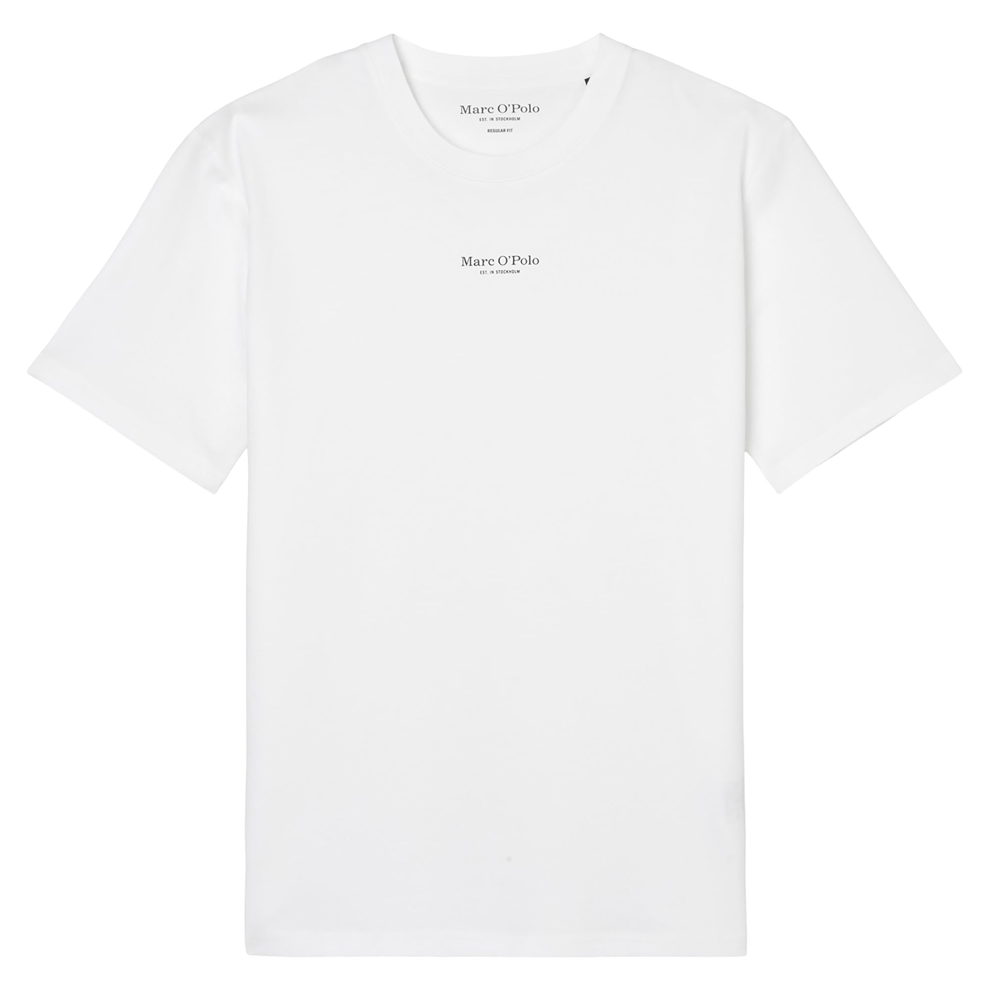 Marc O'Polo Herren T-Shirt - Medium-Logo, Regular Fit, Baumwolle, Logoprint, uni