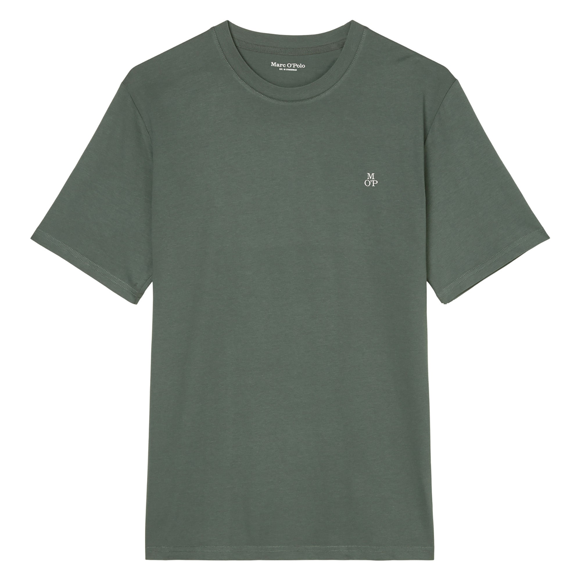 Marc O'Polo Herren T-Shirt - Small-Logo, Regular Fit, Baumwolle, Logoprint, uni