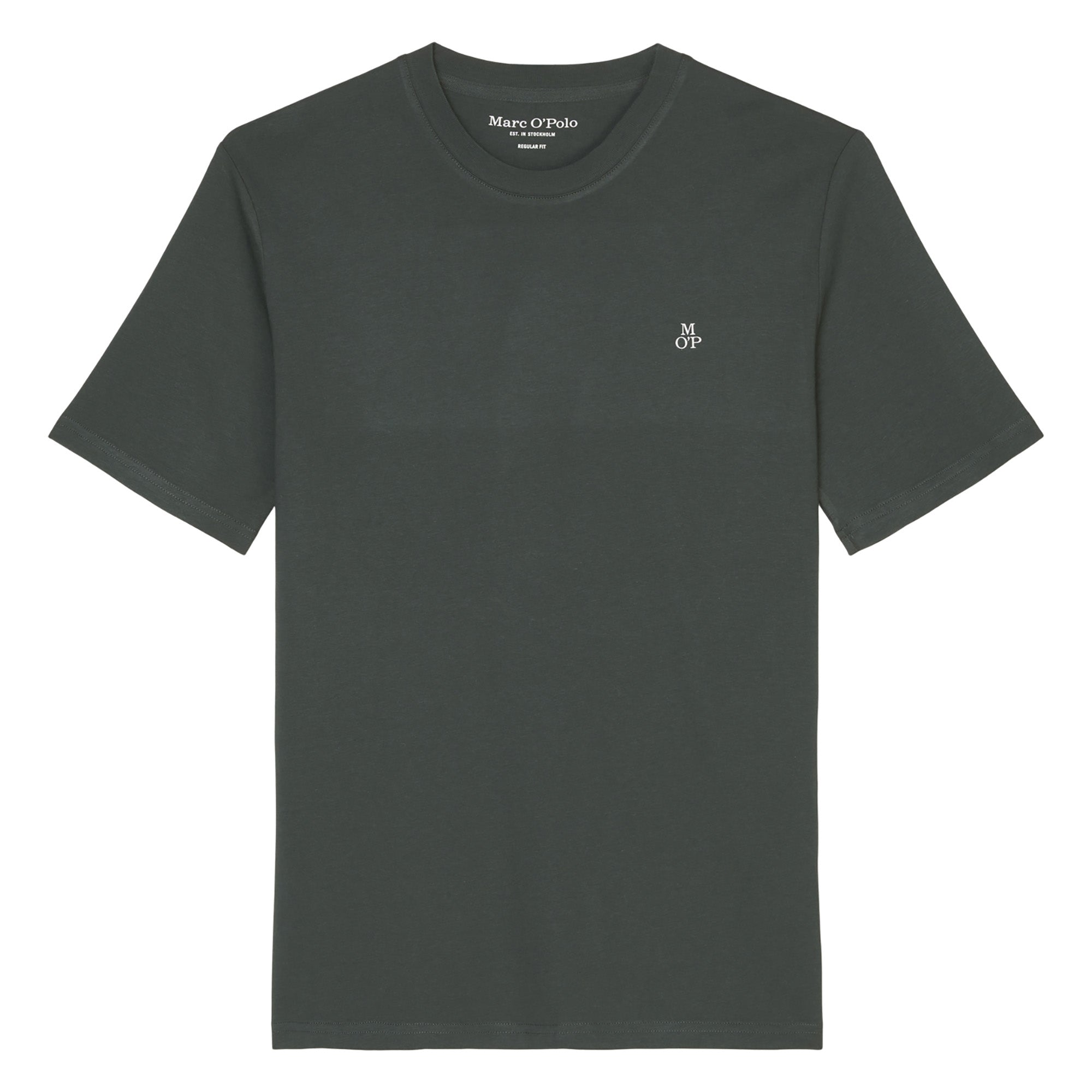 Marc O'Polo Herren T-Shirt - Small-Logo, Regular Fit, Baumwolle, Logoprint, uni