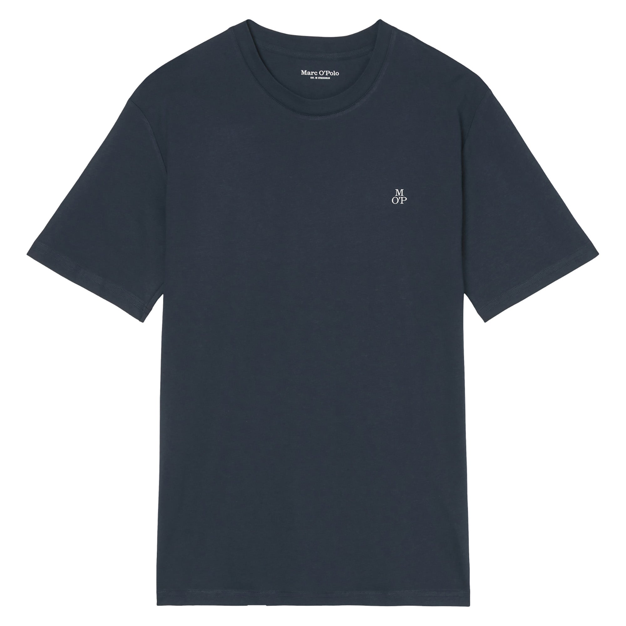 Marc O'Polo Herren T-Shirt - Small-Logo, Regular Fit, Baumwolle, Logoprint, uni