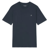 Marc O'Polo Herren T-Shirt - Small-Logo, Regular Fit, Baumwolle, Logoprint, uni