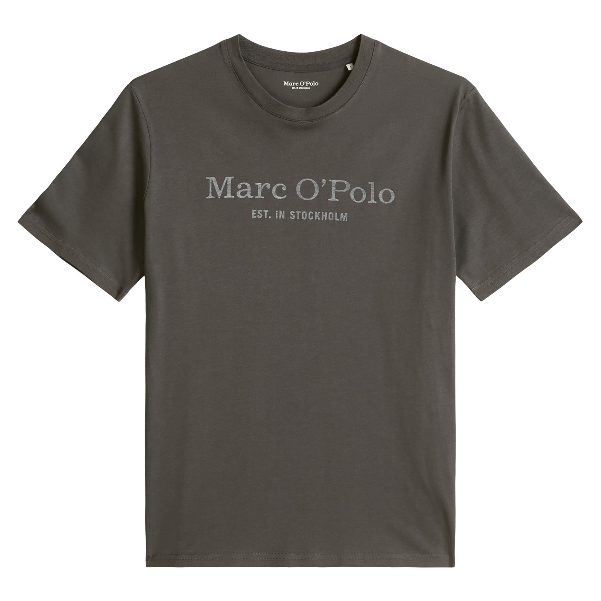 Marc O'Polo Herren T-Shirt - Big-Logo, Regular Fit, Baumwolle, Logoprint, uni