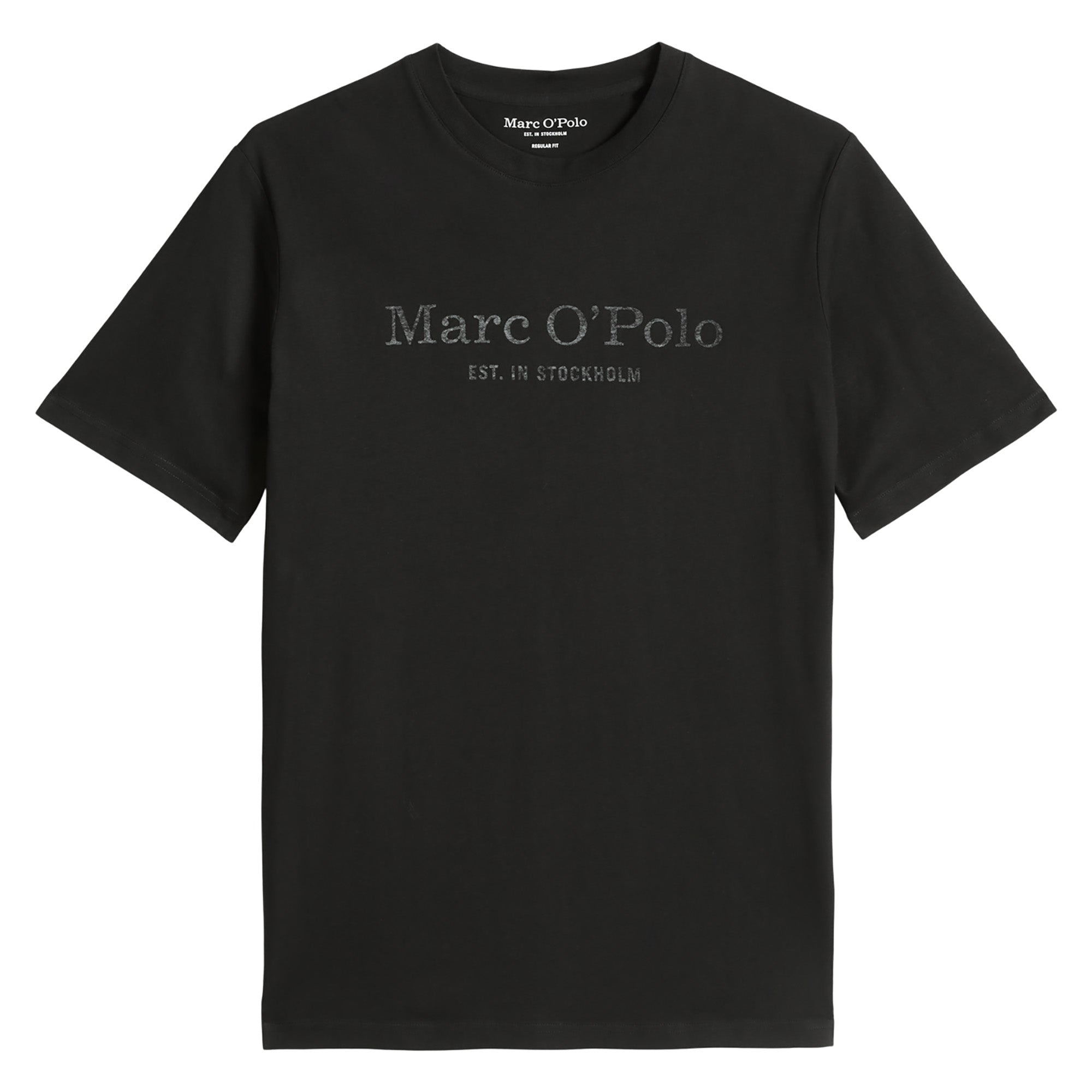 Marc O'Polo Herren T-Shirt - Big-Logo, Regular Fit, Baumwolle, Logoprint, uni