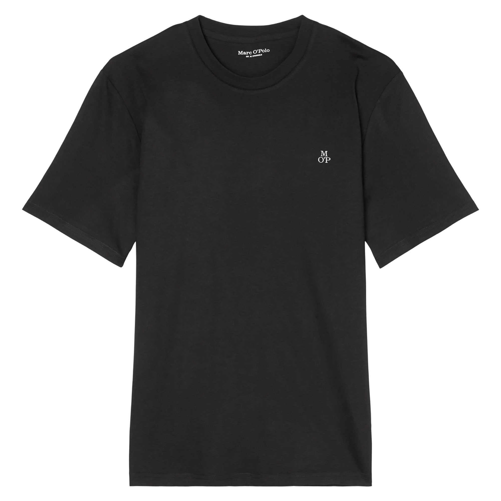 Marc O'Polo Herren T-Shirt - Small-Logo, Regular Fit, Baumwolle, Logoprint, uni