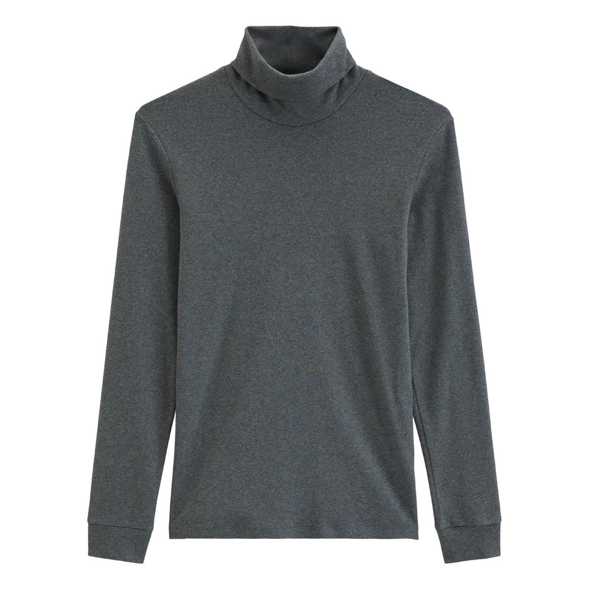 Marc O'Polo Herren Langarmshirt mit Rollkragen - Jersey T-Shirts Longsleeve, Baumwolle