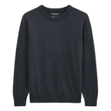 Marc O'Polo Herren Strickpullover - Knit Pullover, Rundhals, Baumwoll-Schurwoll-Mix, Regular Fit