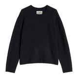 Marc O'Polo Damen Strickpullover - Knit Pullover, Merinowolle, Feinstrick, Rundhals, Loose Fit