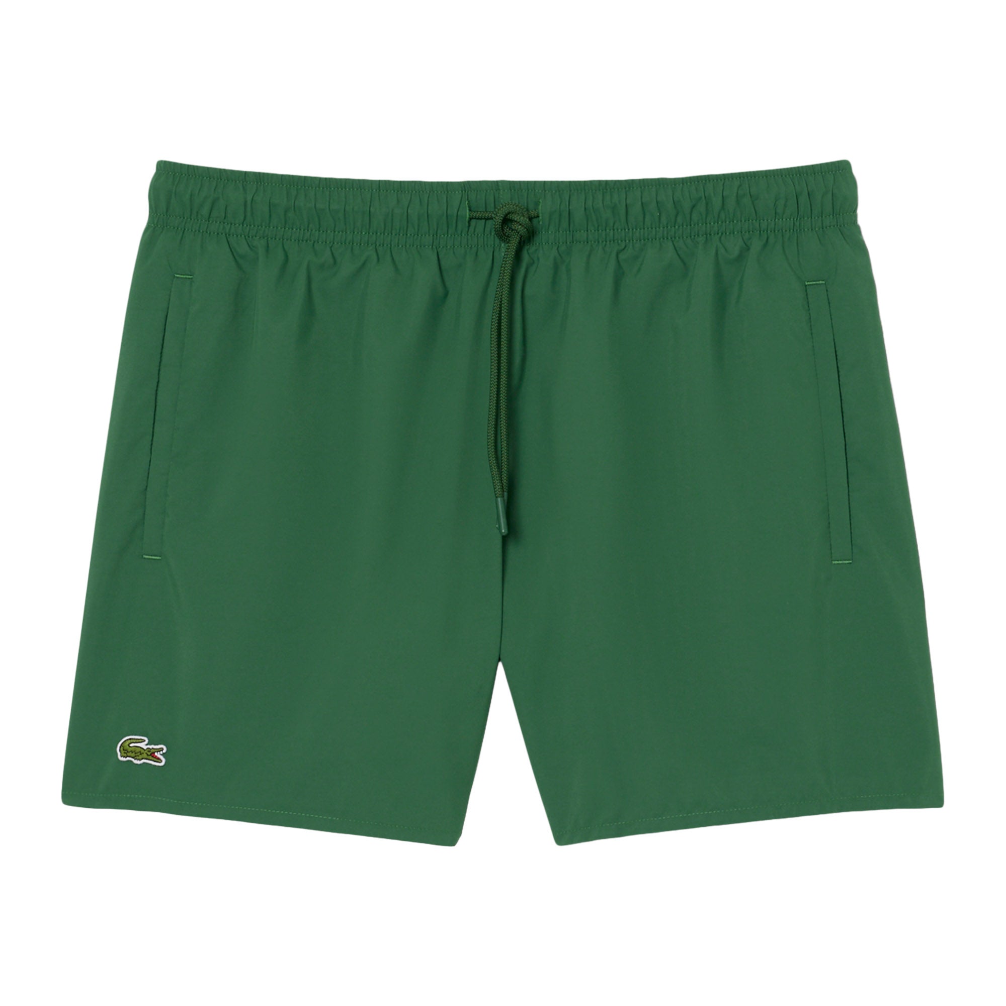 LACOSTE Herren Badeshorts - Swimshorts, Badehose, schnelltrocknend, Logo, uni