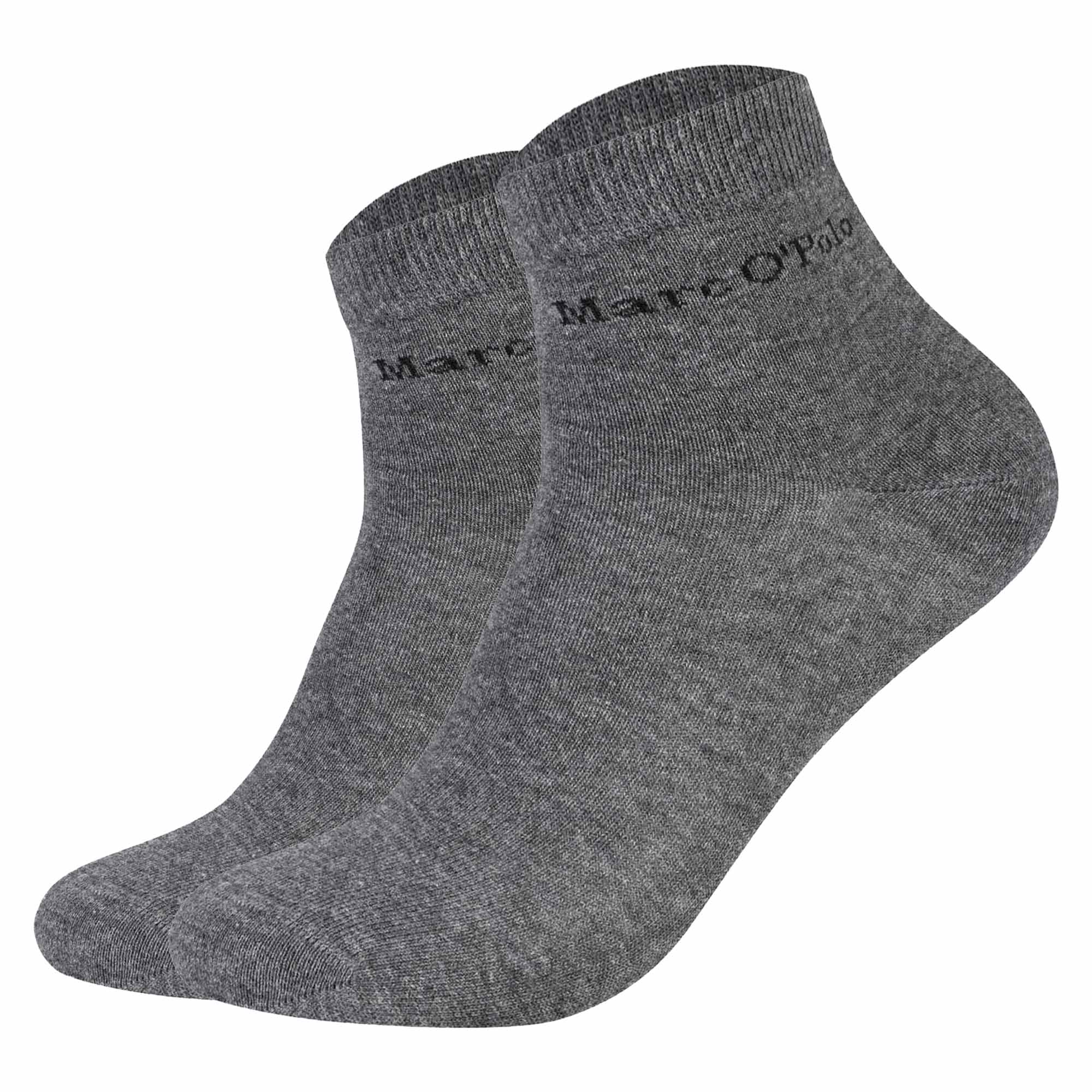 Marc O'Polo Unisex Quarter-Socken, 2er Pack - Premium Essentials GOTS Quarters, Baumwollmix