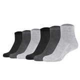 Mustang Women's Quarter Socks, 6-Pack - Casual Organic Cotton Quarter, Plain