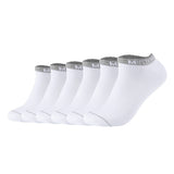 Mustang men's sneaker socks, pack of 6 – casual organic cotton sneakers, plain