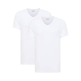 MUSTANG Men’s T-Shirts, 2-Pack - Amado, Organic Cotton, Single Jersey, V-Neck