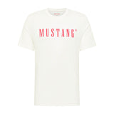 MUSTANG Herren T-Shirt - Austin, Big Logo, Bio-Baumwolle, Single Jersey