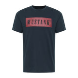 MUSTANG Herren T-Shirt - Austin, Big Logo, Bio-Baumwolle, Single Jersey