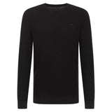 MUSTANG Herren Strickpullover - Elliot, Flat Knit, Baumwolle, Rundhals, einfarbig