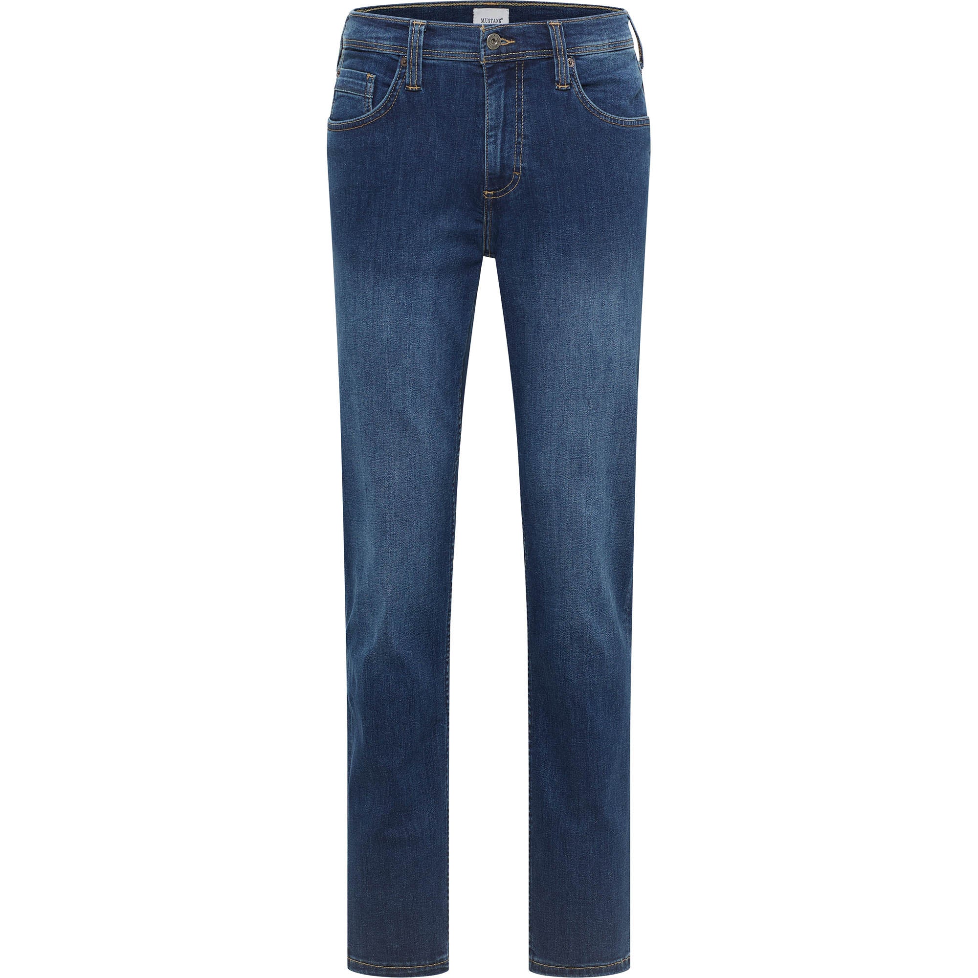 MUSTANG Men’s Jeans - Washington Straight, Comfort Stretch, Straight Leg, Medium Rise, Stretch Cotton, Length 32
