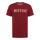 MUSTANG Herren T-Shirt - Austin, Big Logo, Bio-Baumwolle, Single Jersey