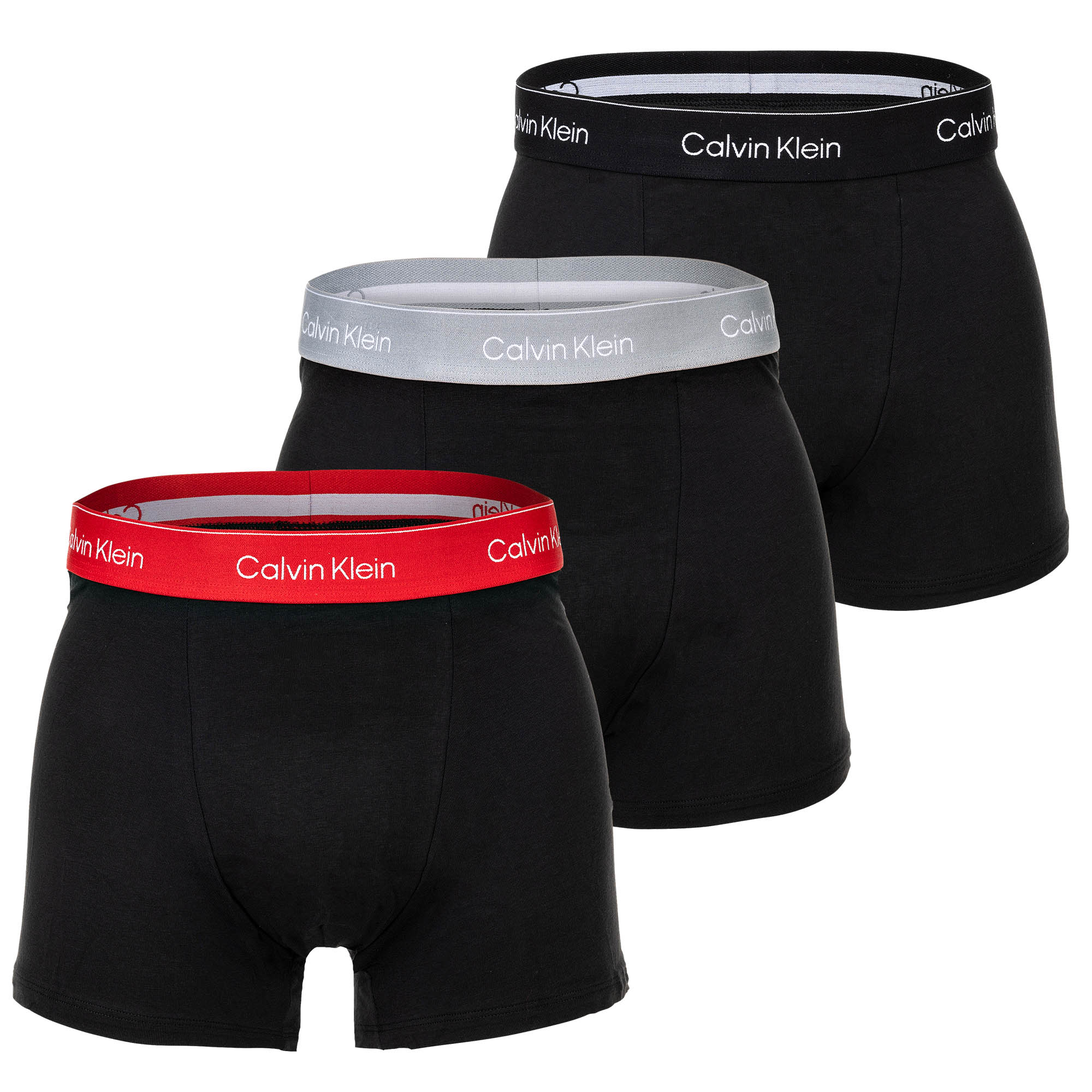 Calvin Klein men's boxer shorts, 3-pack - Relaxed Trunk, Icon Stretch, logo waistband
