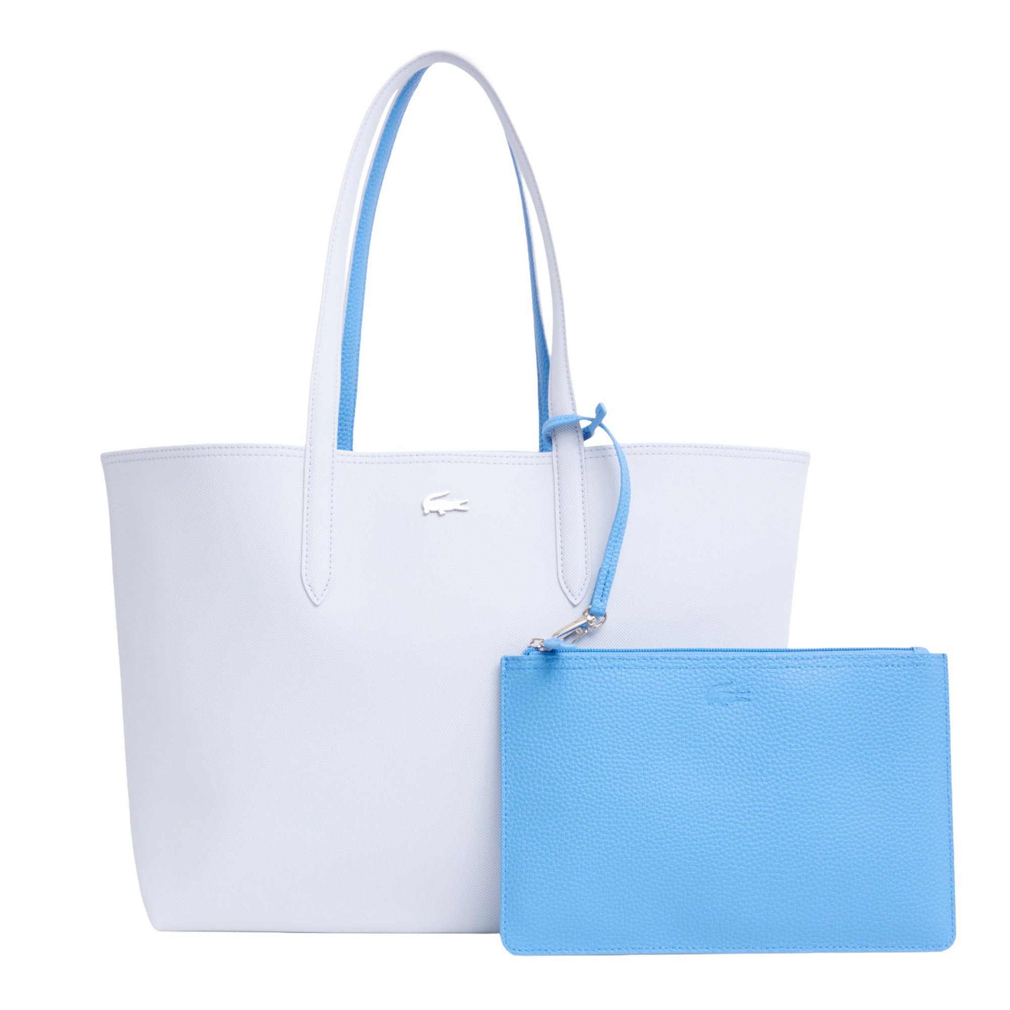 LACOSTE ladies reversible bag with pochete - Shopping Bag, 35x30x14cm (WxHxD), multicoloured
