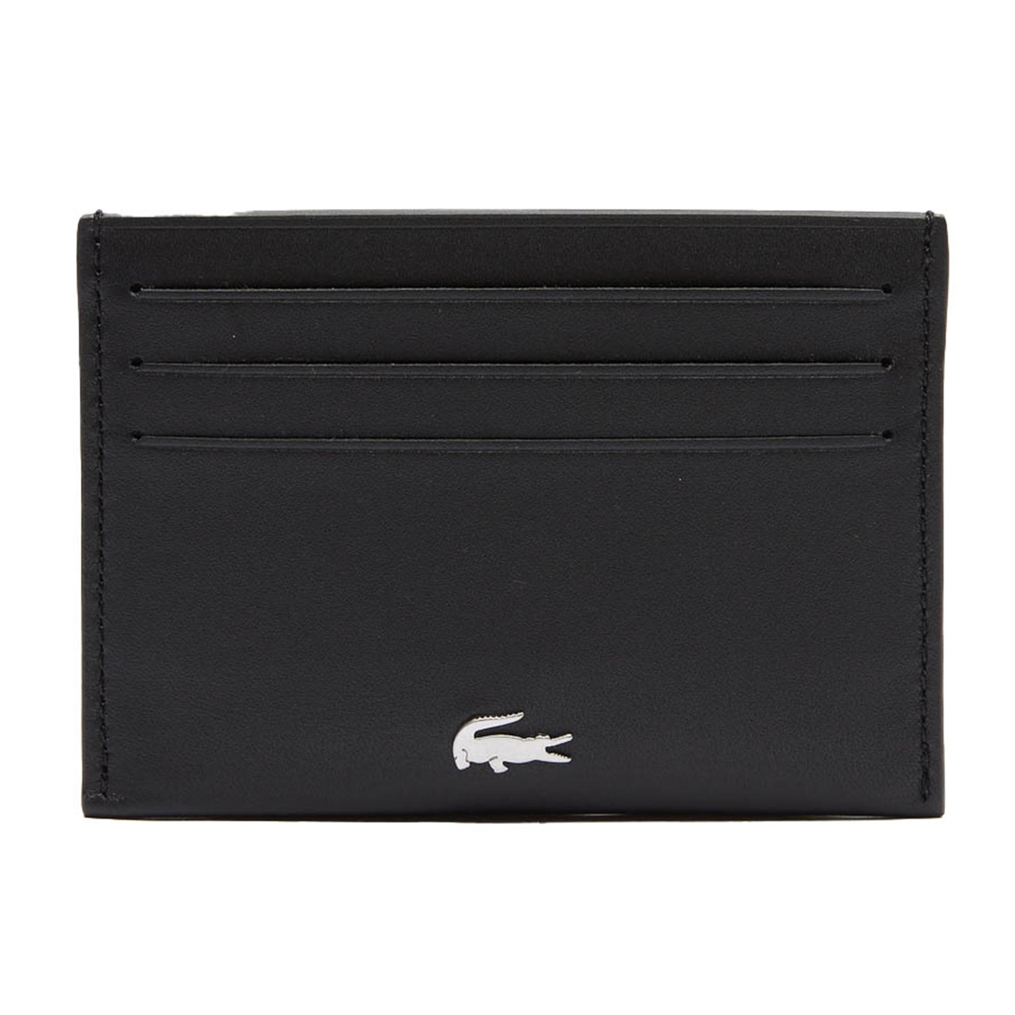 LACOSTE Herren Kreditkartenhülle, echtes Leder - Credit Card Holder, 7,5x11x1cm (HxLxB)