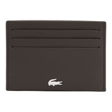 LACOSTE Herren Kreditkartenhülle, echtes Leder - Credit Card Holder, 7,5x11x1cm (HxLxB)