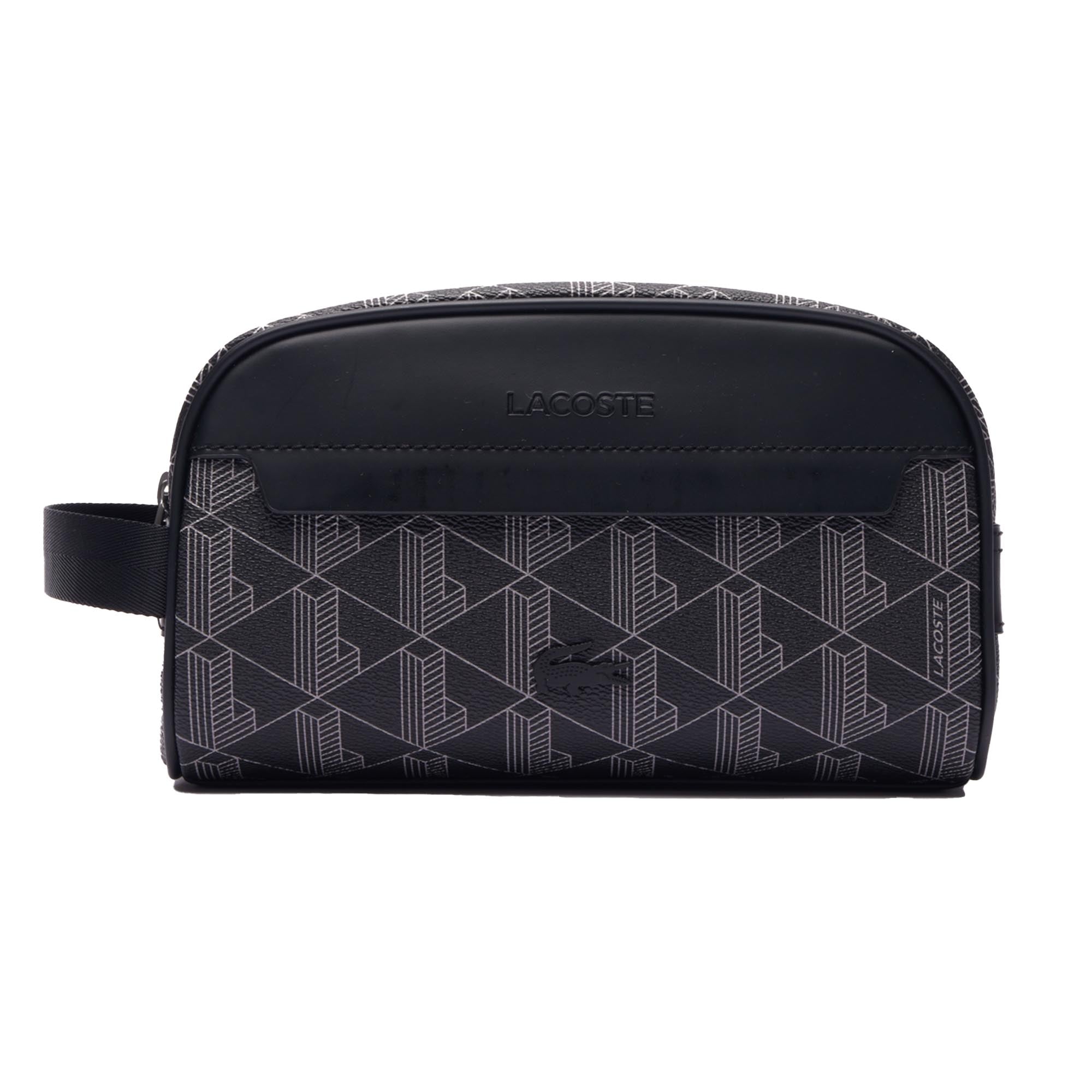 LACOSTE Herren Kulturbeutel - The Blend Monogram Toiletry Bag, 14x22x11cm (HxBxT)