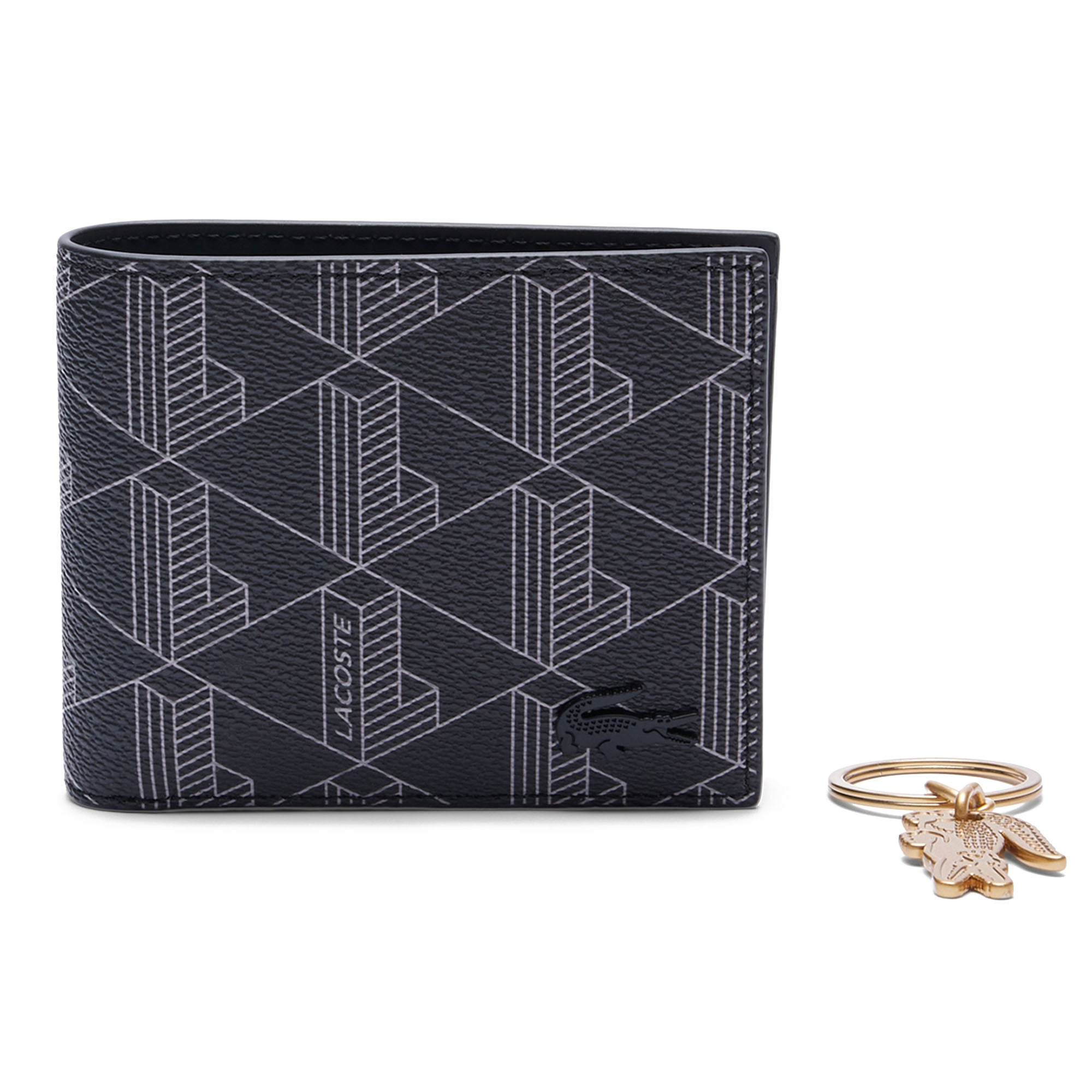 LACOSTE men's wallet with key ring - The Blend Giftbox, 9,2x11x3cm (HxWxD)