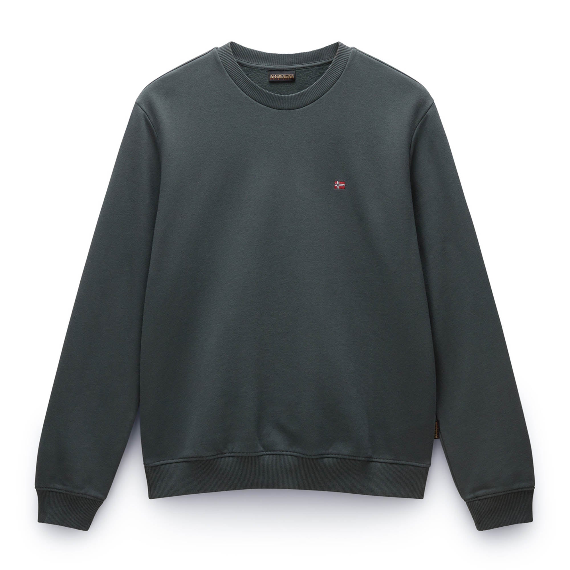 NAPAPIJRI Herren Sweatshirt - BALIS CREW 1, Small Flag, Rundhals, Regular Fit, warm gefüttert, einfarbig