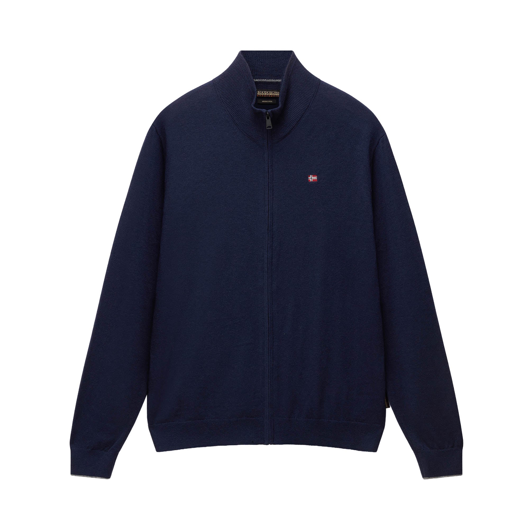 NAPAPIJRI Herren Strickjacke - DAMAVAND, Wolle, Stehkragen, Regular Fit
