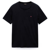 NAPAPIJRI Herren T-Shirt - SALIS, Small Flag, Rundhals, Regular Fit, Baumwolle, einfarbig