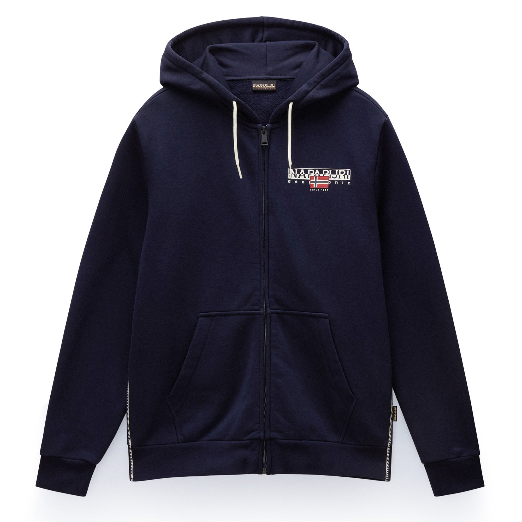 NAPAPIJRI Herren Sweatjacke - B-AYLMER, Kapuze, Reißverschluss, Regular Fit, einfarbig