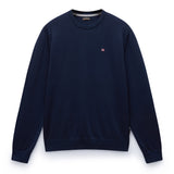NAPAPIJRI Herren Strickpullover - DROZ 5, Rundhals, Baumwolle, Regular Fit, einfarbig