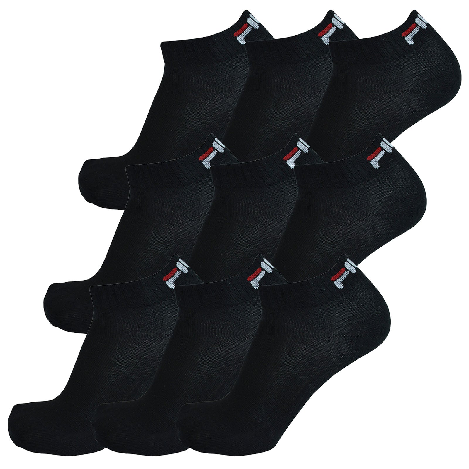 Fila 9 Paar Socken, Quarter Socks, Sneakers Unisex, Trainer, 35-46 (3x 3er Pack)