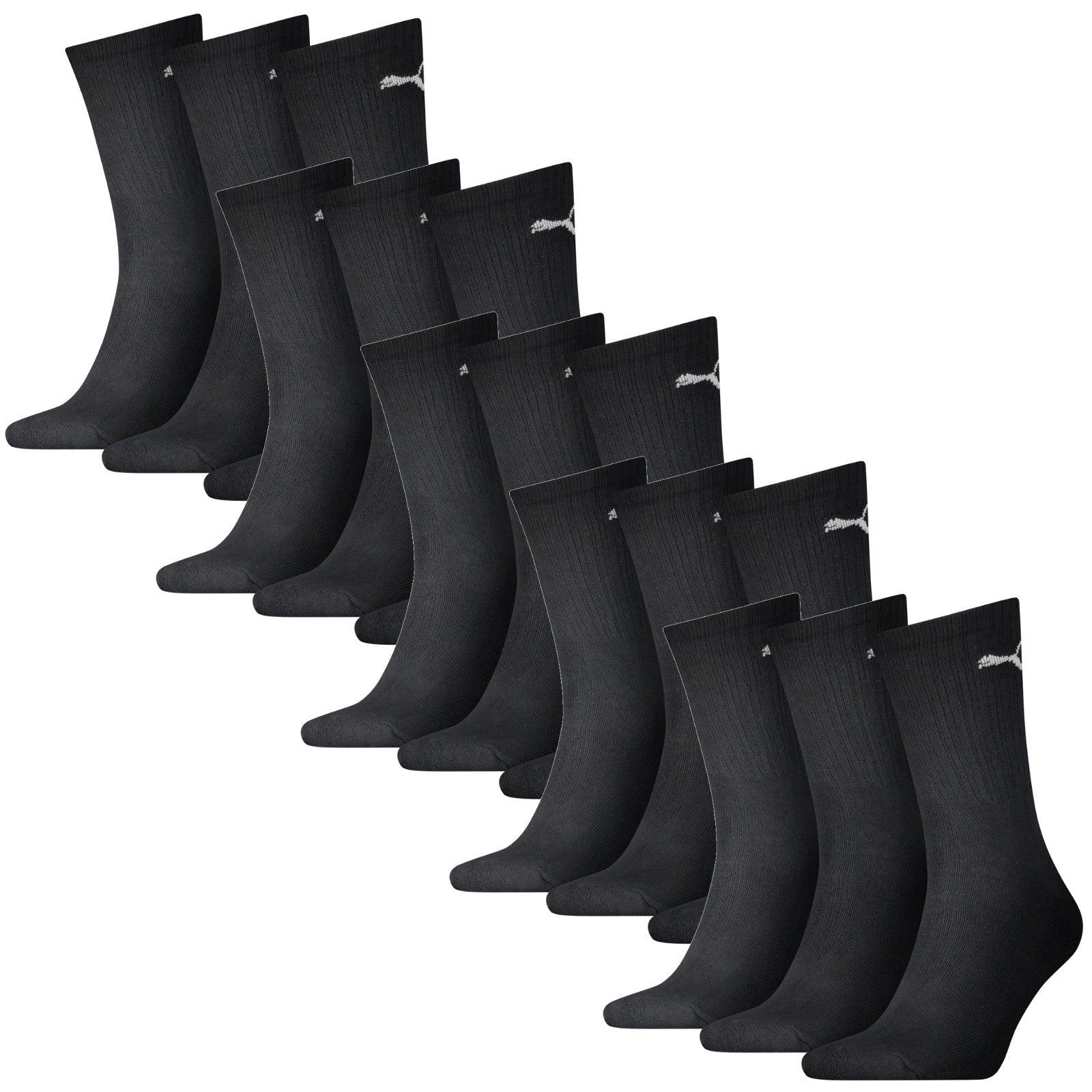 PUMA Unisex Socken, Sportsocken 15 PAAR, Frotteesohle, Regular Crew, Farbwahl