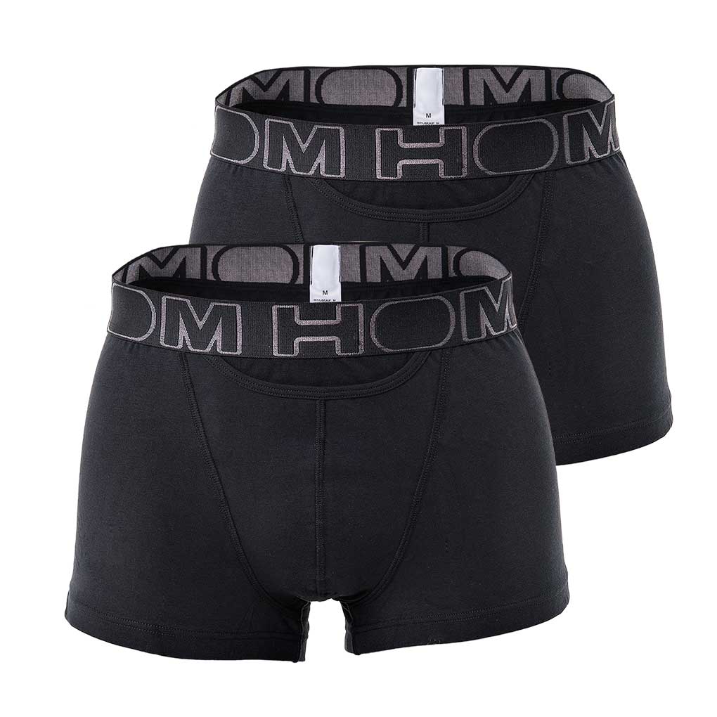 HOM Herren Boxer Shorts, 2er Pack - HOM Boxerlines #2, Baumwolle