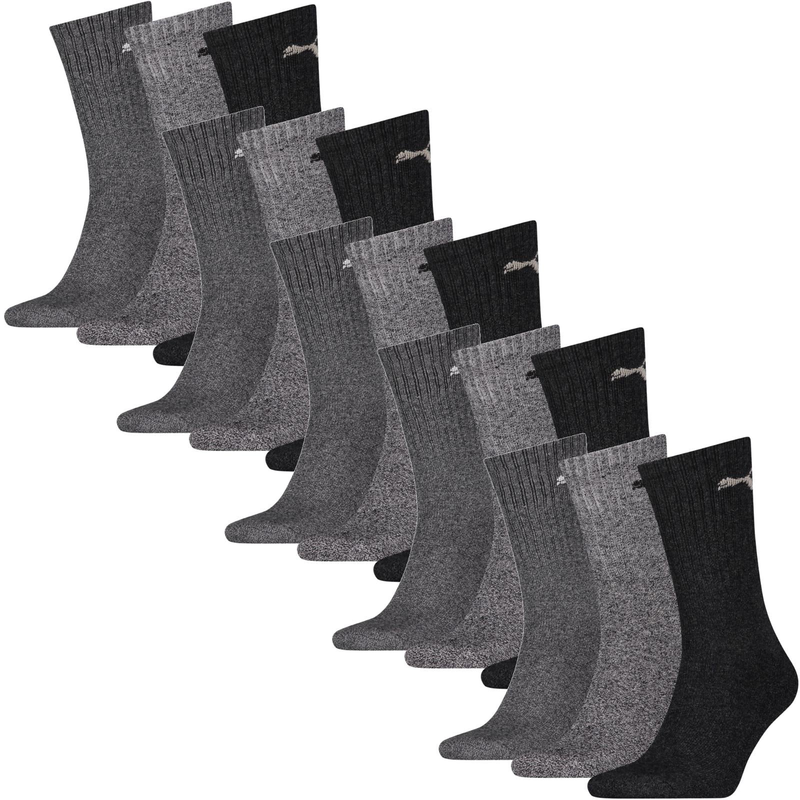 PUMA Unisex Socken, Sportsocken 15 PAAR, Frotteesohle, Regular Crew, Farbwahl