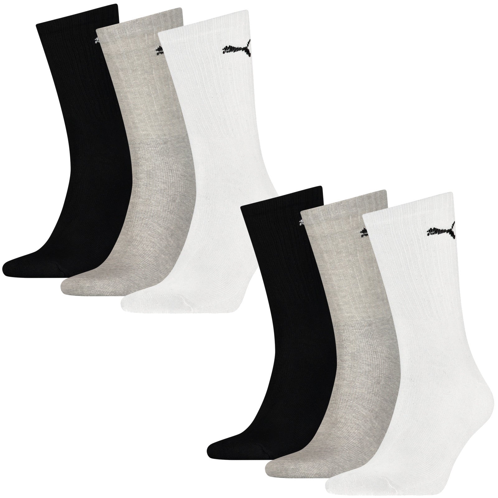 Puma socks tennis socks sport women, men 6 pack sizes 39-46 - color selection