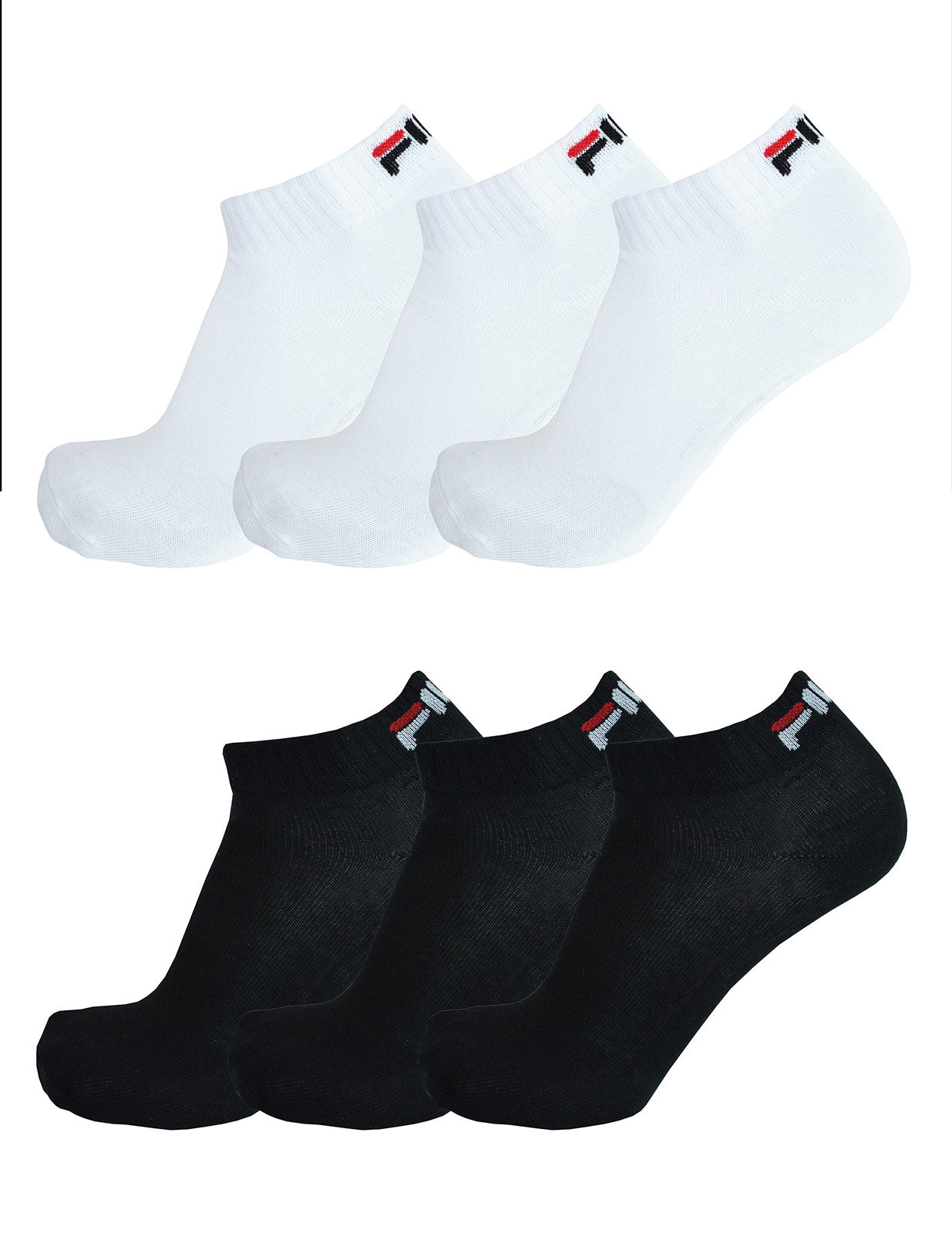 Fila 6 Paar Socken Quarter Sneakers Unisex 35-46 Trainer Socks - mehrere Farben