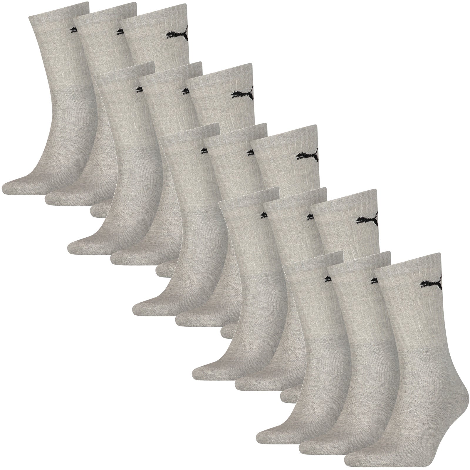 PUMA Unisex Socken, Sportsocken 15 PAAR, Frotteesohle, Regular Crew, Farbwahl