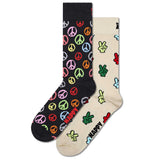 Happy Socks Unisex Socken, 2er Pack - Geschenkbox, Farbmix